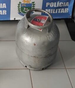 Homem é preso após furtar botijão de gás em Camapua; Foto/PM