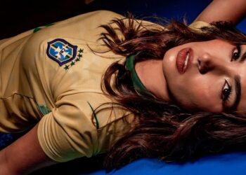 Modelo camapuanense Isabella Marfiza viraliza nas redes sociais com clipe em apoio à Seleção Brasileira